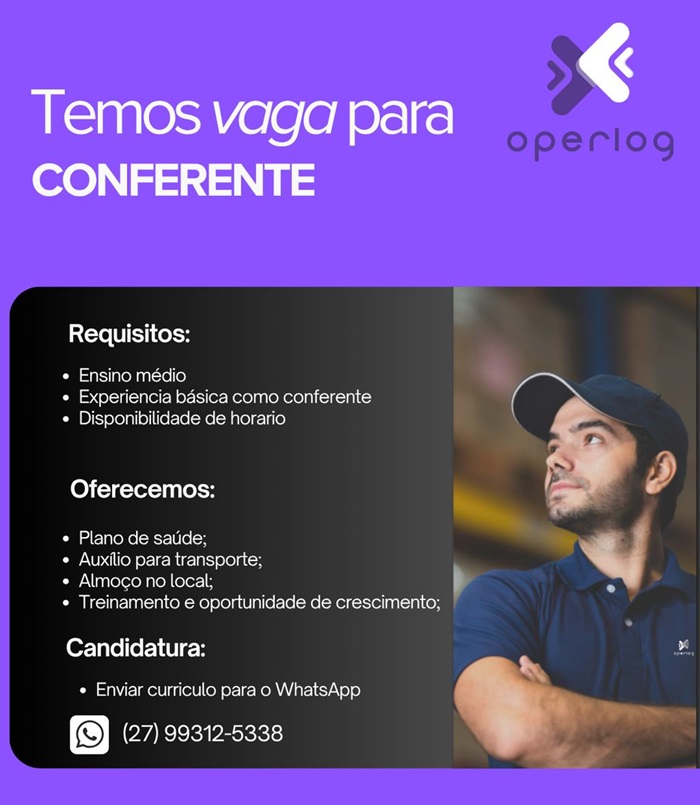 Operlog contrata Conferente