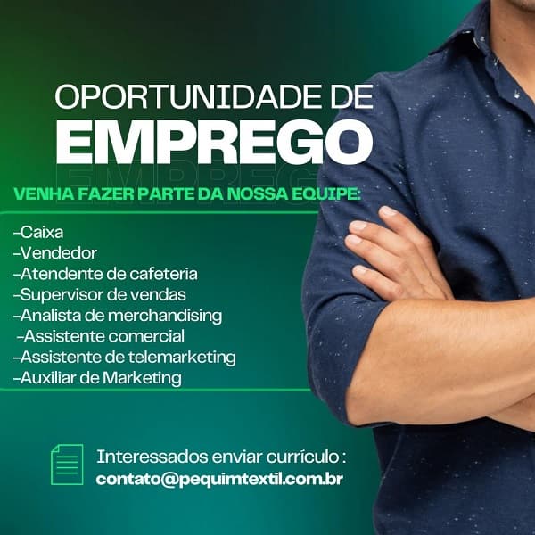 EMRESA ABRE DIVERSAS VAGAS DE EMPREGO