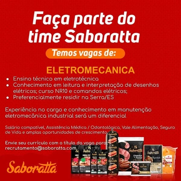 SABORATTA CONTRATA ELETROMECÂNICO