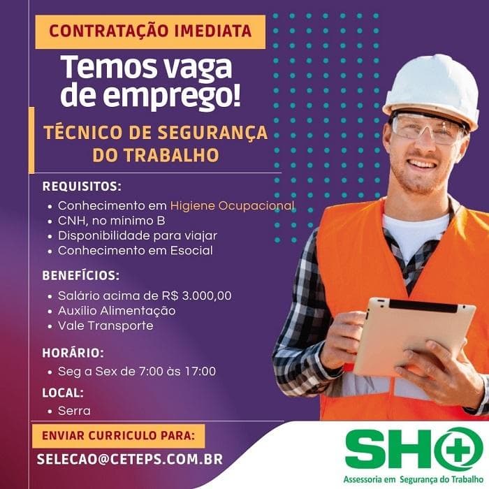 TÉCNICO EM SEGURANÇA DO TRABALHO