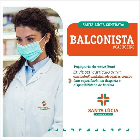 Santa Lúcia contrata Balconista (Cachoeiro/ES)