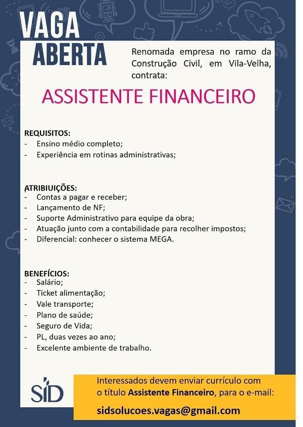 ASSISTENTE FINANCEIRO