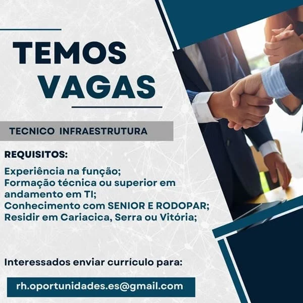 TÉCNICO DE INFRAESTRUTURA