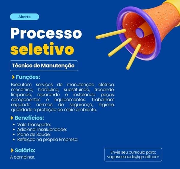 TÉCNICO DE MANUTENÇÃO