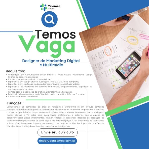 DESIGNER DE MARKETING DIGITAL E MULTIMÍDIA