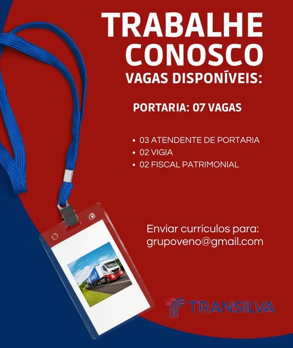 TRANSILVA ABRE VAGAS PARA ATUAR NA PORTARIA