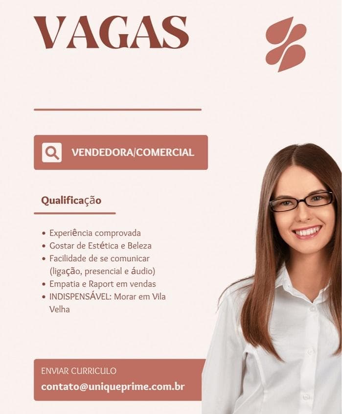 VENDEDORA/COMERCIAL