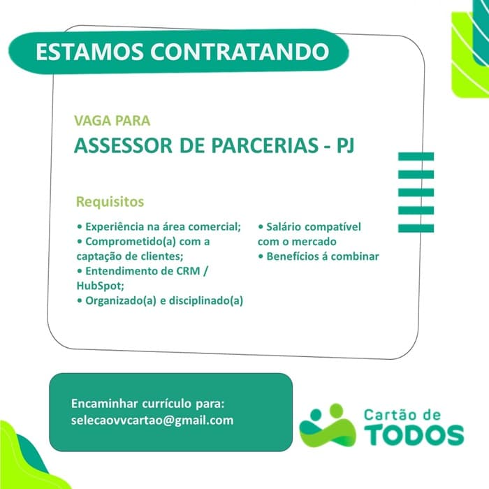 ASSESSOR DE PARCERIAS PJ