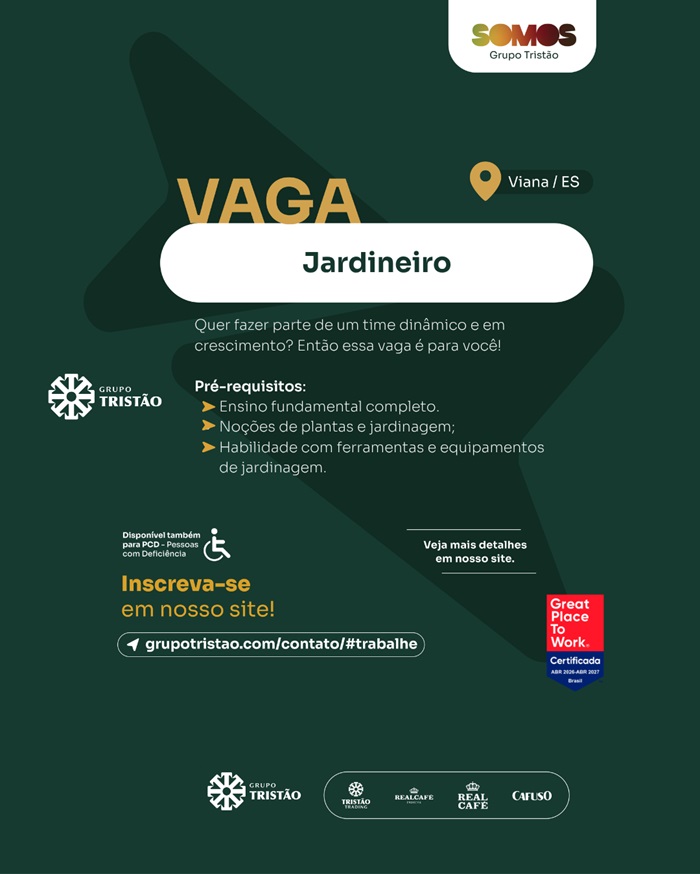 VAGA DE JARDINEIRO