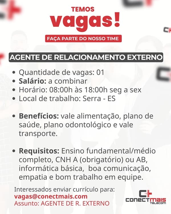 AGENTE DE RELACIONAMENTO EXTERNO