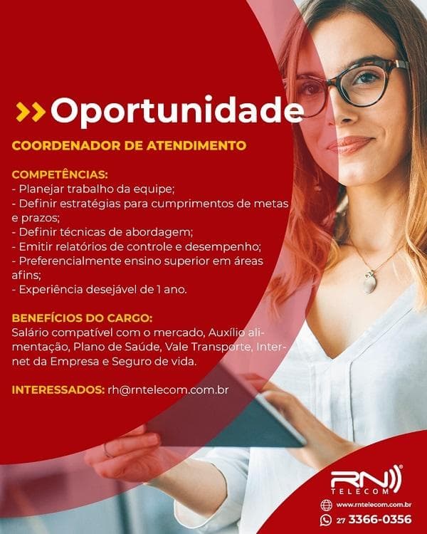 COORDENADOR DE ATENDIMENTO