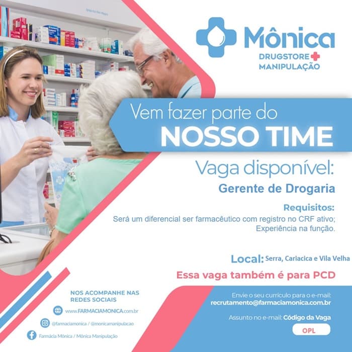 GERENTE DE DROGARIA