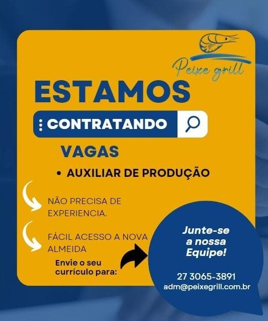 AUXILIAR DE PRODUÇÃO