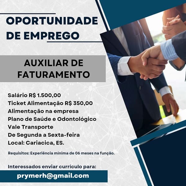 AUXILIAR DE FATURAMENTO