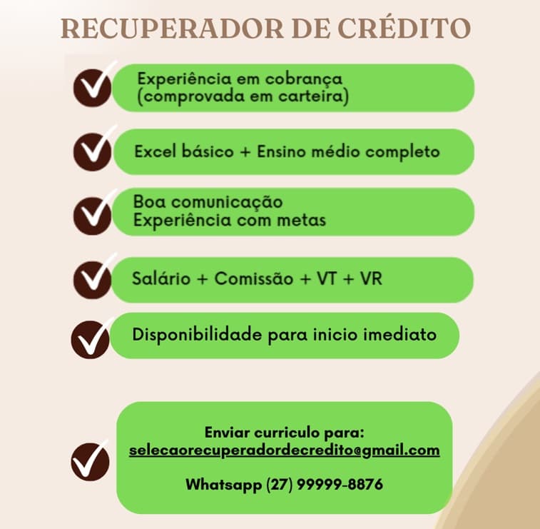 RECUPERADOR DE CRÉDITO