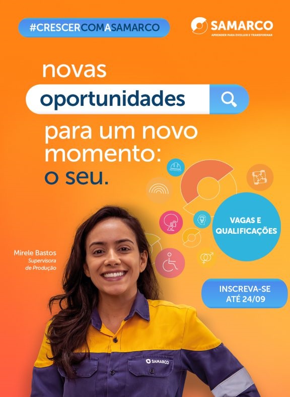 Samarco abre 350 vagas para cursos de capacitação profissional e disponibiliza banco de currículos