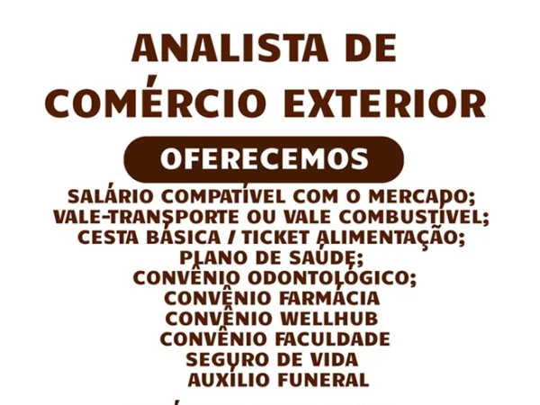 SOCAU contrata Analista de Comércio Exterior