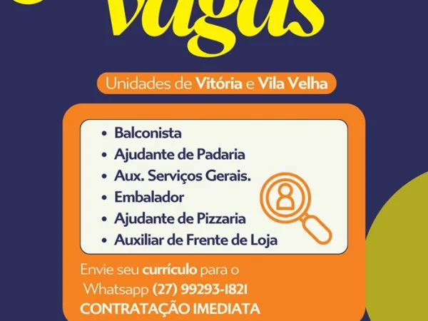 Padaria Monte Libano abre vagas de Emprego