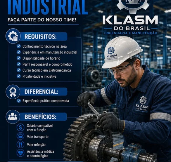 VAGA PARA MECÂNICO INDUSTRIAL