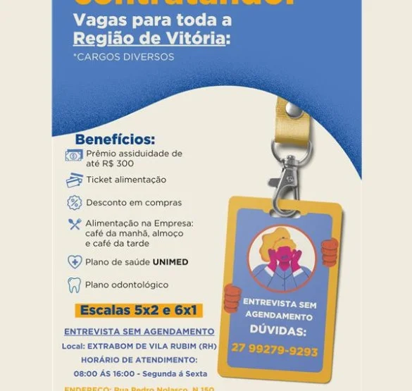 EXTRABOM ABRE DIVERSAS VAGAS - VITÓRIA/ES