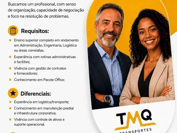 TMQ Transportes contrata Analista de Facilites