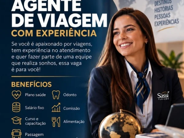 AGENTE DE VIAGEM COM EXPERIÊNCIA