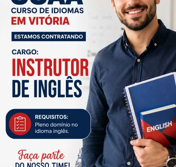 CCAA CONTRATA INSTRUTOR DE INGLÊS