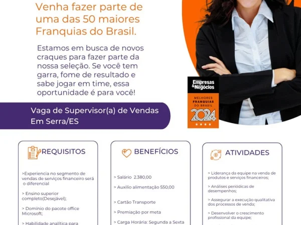 HELP! CONTRATA SUPERVISOR(A) DE VENDAS