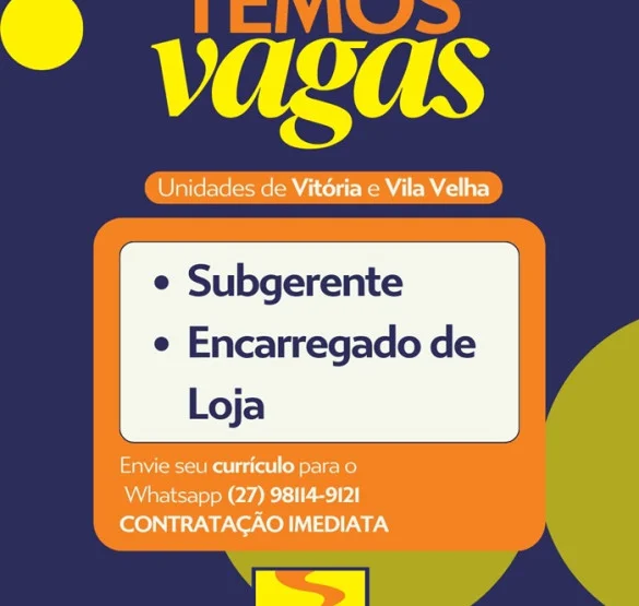Padaria Monte Líbano contrata Subgerente e Encarregado de Loja