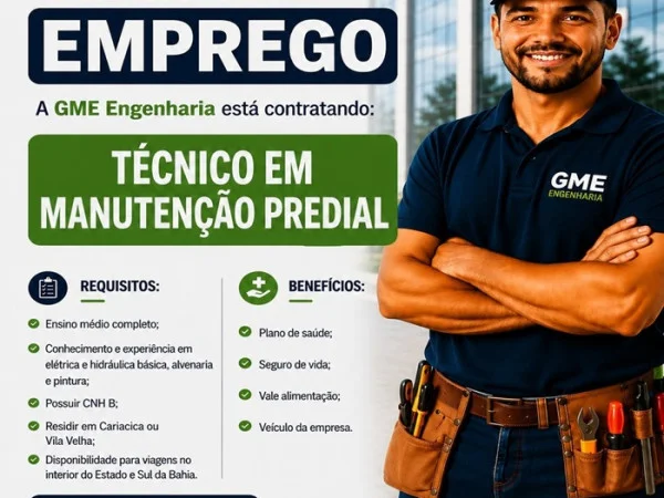 TÉCNICO EM MANUTENÇÃO PREDIAL