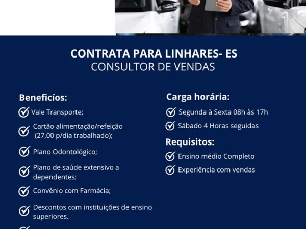 Premium Volkswagen contrata Consultor de Vendas