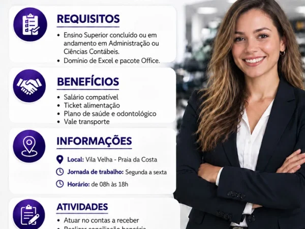 Vaga para Assistente Financeiro
