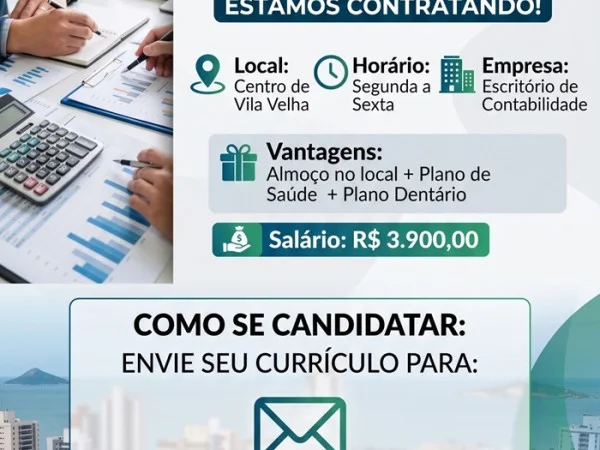 Vagas para Analista Contábil em Vila Velha - ES