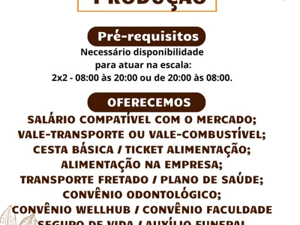 Socau contrata Auxiliar de Produção
