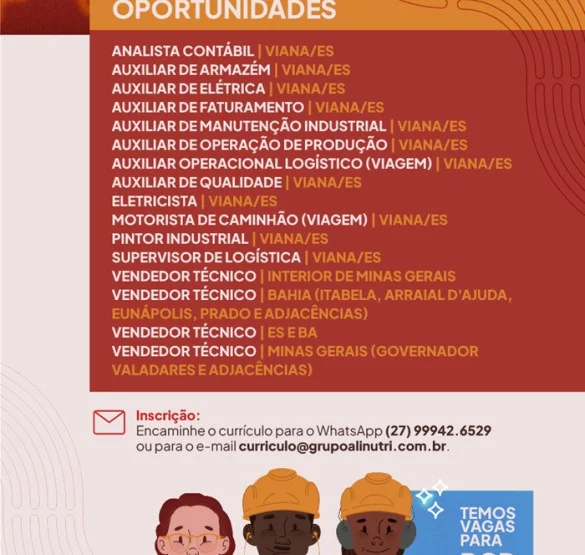 Grupo Alinutri abre Novas Oportunidades de Emprego