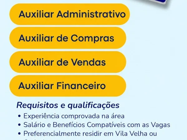 Oportunidades de Emprego em VIla Velha