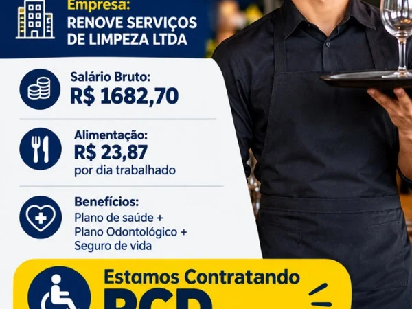 VAGA PARA GARÇON