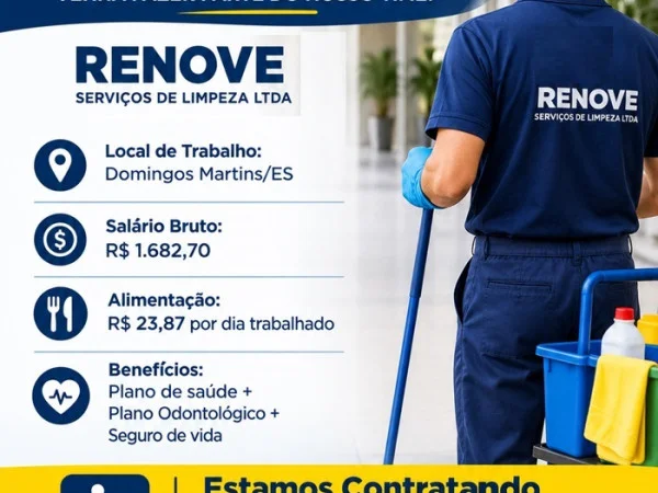 VAGA PARA ZELADOR (Domingos Martins)