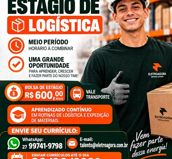 VAGA DE ESTÁGIO DE LOGÍSTICA