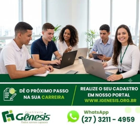 Instituto Gênesis oferta novas vagas de Estágio