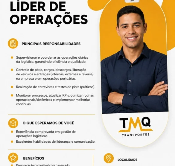TMQ Transportes contrata Líder de Operações