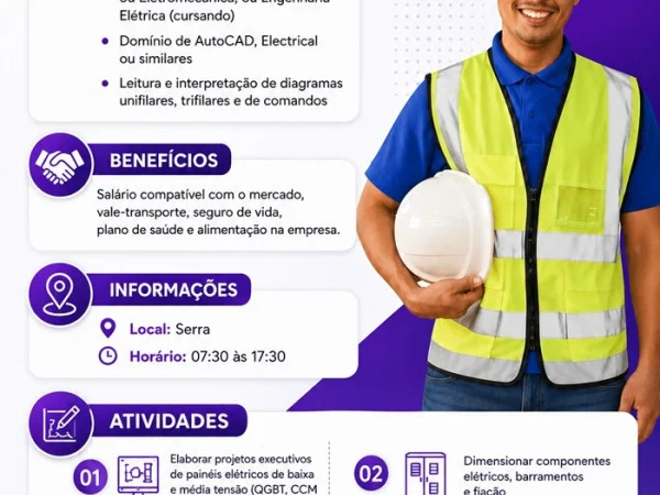 VAGA PARA PROJETISTA
