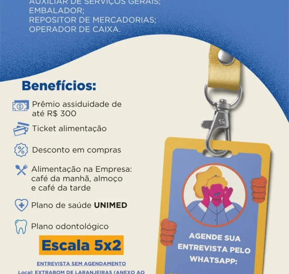 Vagas para o EXTRABOM de COLINA DE LARANJEIRAS