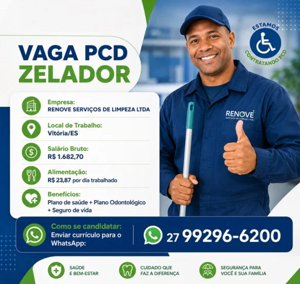 VAGA PCD - ZELADOR 