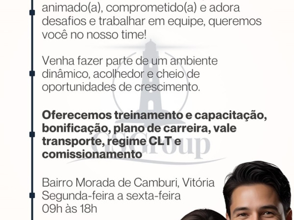 VAGA PARA VENDEDOR(A) DE CONSORCIO
