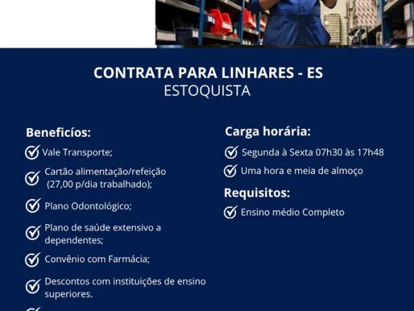 Volkswagen Premium contrata Estoquista