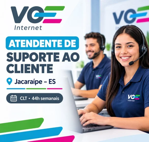 ATENDENTE DE SUPORTE AO CLIENTE  - VOE INTERNET