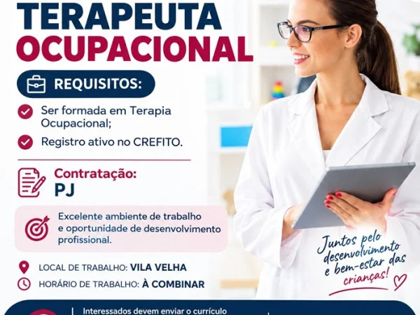 VAGA PARA TERAPEUTA OCUPACIONAL
