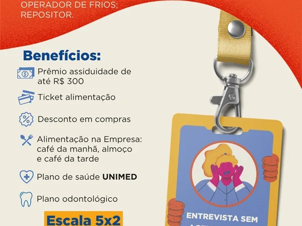 Vagas de Emprego no ATACADO VEM BR 101 LARANJEIRAS VELHA