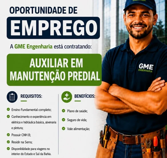 AUXILIAR DE MANUTENÇÃO PREDIAL